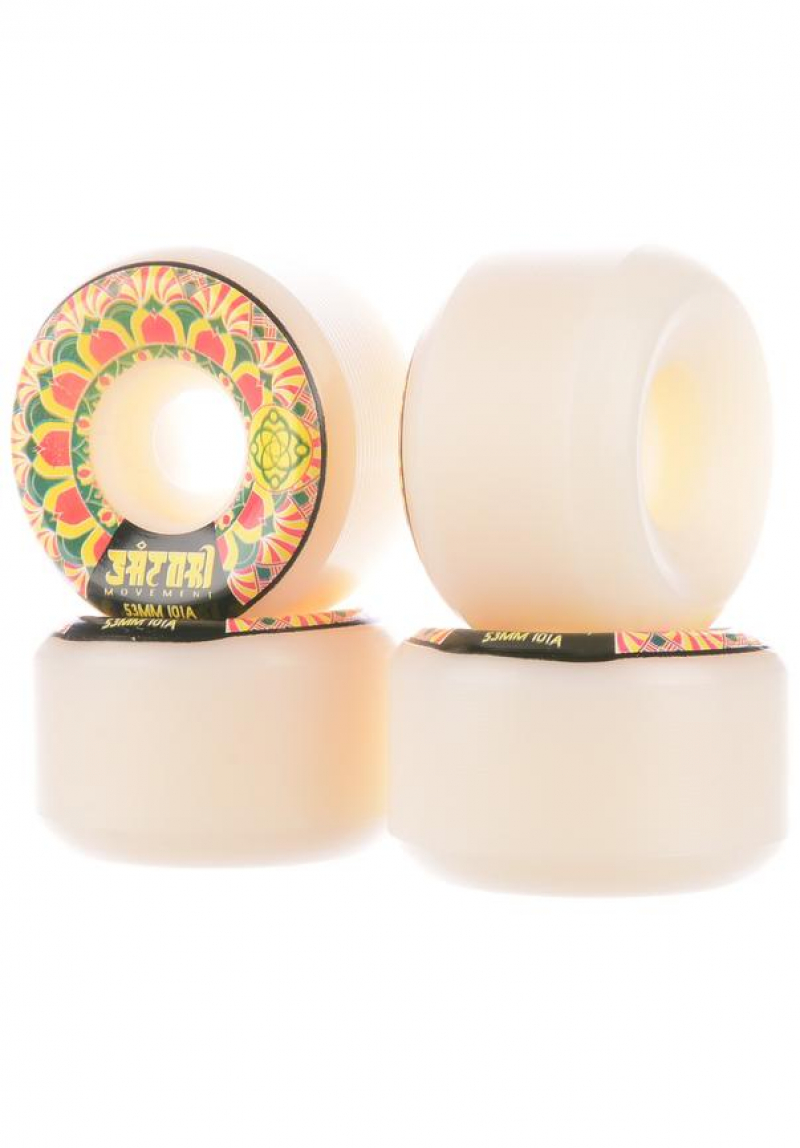 Satori 53 mm 101 A Mandala Series (Conical Shape) Skateboard Wheels